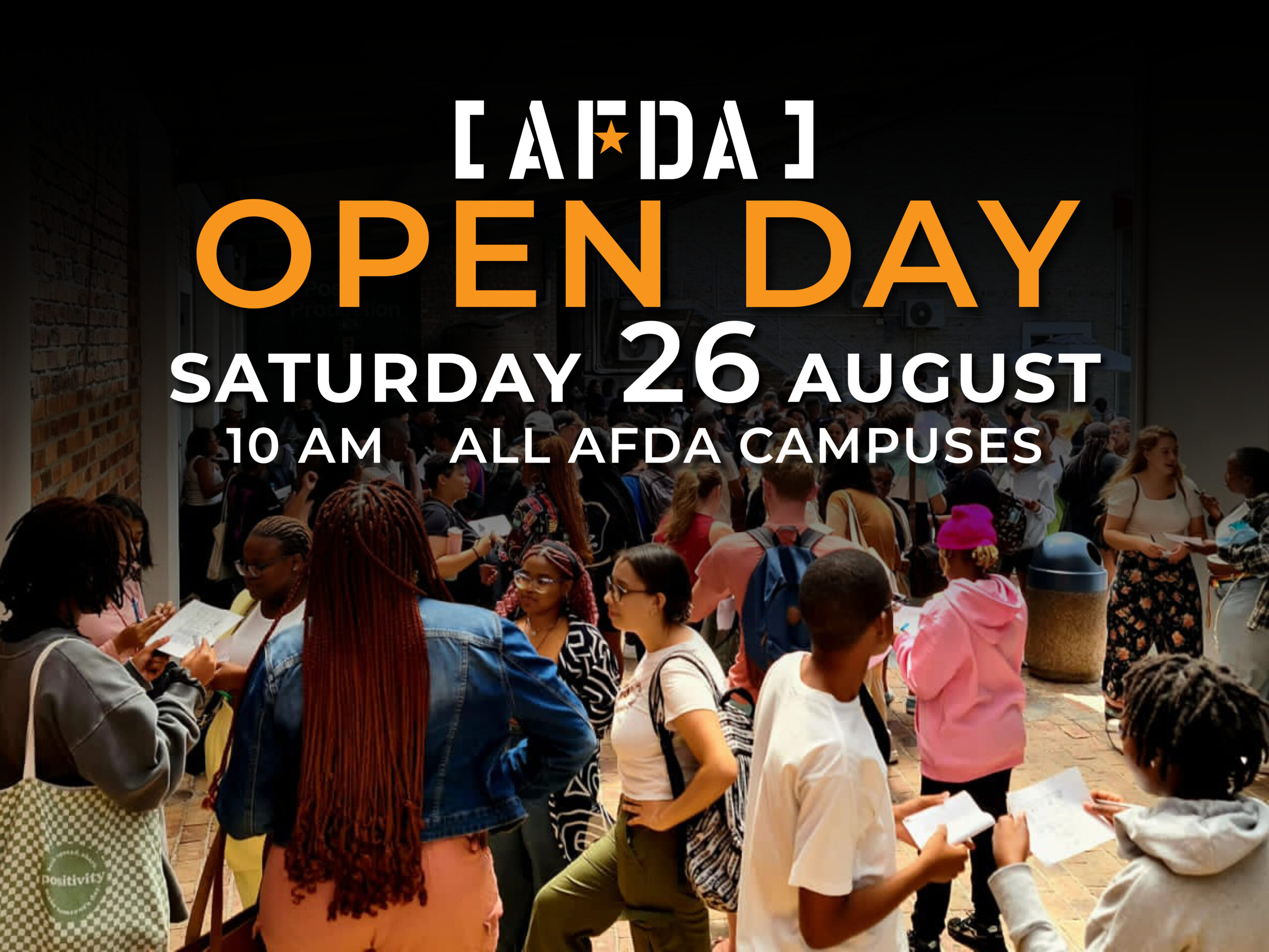 AFDA-Open-Day-Event-August-2023 AFDA Film School, AFDA School of Live Performance, AFDA School of Business and Innovation, AFDA School of Creative Writing